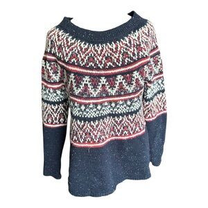 Natural Reflections Women’s Pullover Knit Sweater Winter Ski Holiday Size S